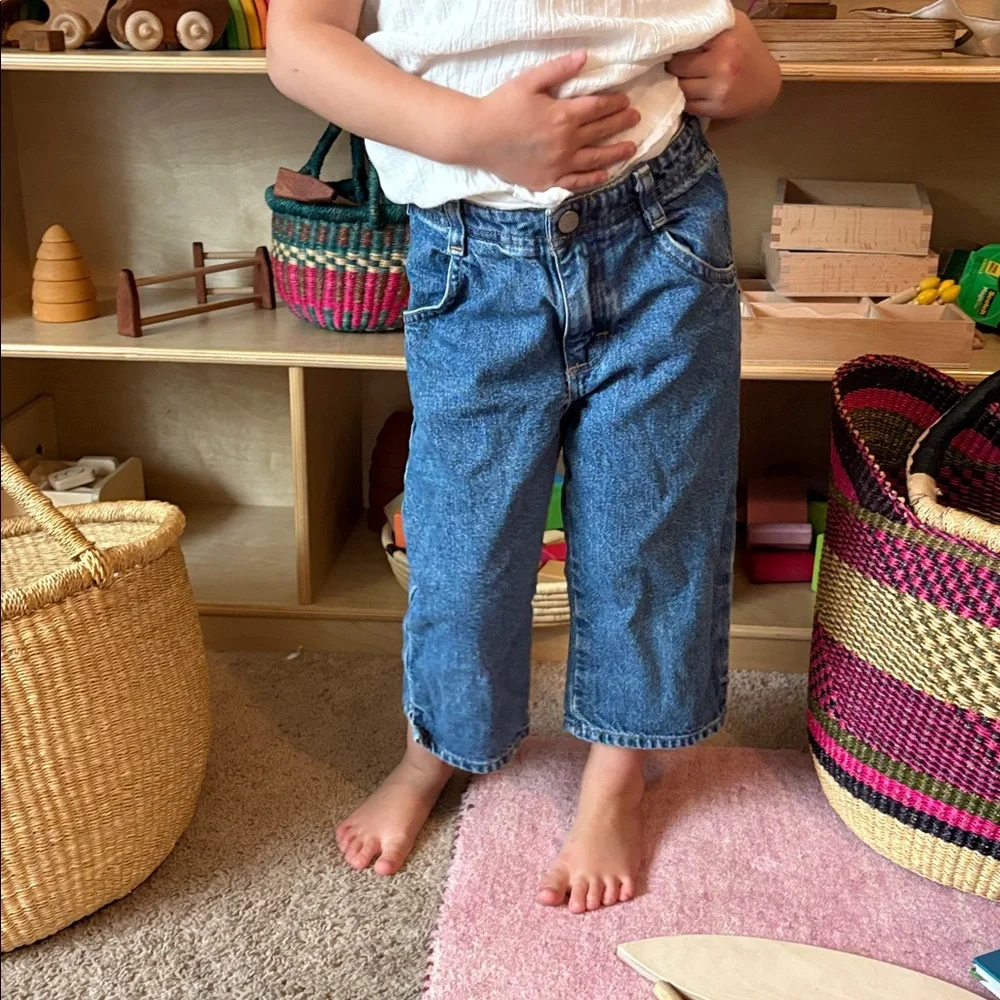Vintage OshKosh B'gosh Blue Capri Kids Jeans